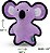 Brinquedo para Cachorro Beco Purple Koala Bear Morder, Buscar & Squeak, Costura Dupla para Durabilidade, Feito com Plástico Reciclado. - Imagem 3
