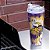 Rico Industries NFL Futebol Glitter 24oz Copo de acrílico com tampa articulada, oficialmente licenciado Copo de parede dupla com glitter e canudo - Imagem 2