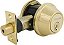 Trava noturna Master Lock DSNRN0603PBOX Nightwatch com cilindro de proteção contra batidas, em latão polido - Imagem 1