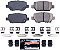 Power Stop Z23-1090 Pastilhas de freio traseiras de cerâmica infundidas com fibra de carbono Evolution Sport Z23 com hardware. - Imagem 4