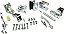 Ferragem para Porta Externa de Partição de Banheiro Harris Hardware DS-2-78 em Zamac Fundido, 7/8 pol. de Porta 1-1/4 pol. de Pilar. - Imagem 1