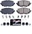 Parada de Potência Z23-1903 Dianteira Z23 Evolution Sport Pastilhas de Freio de Cerâmica Infundida com Fibra de Carbono com Hardware - Imagem 3