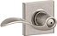 Maçaneta Schlage Accent com Acabamento Collins para Fechadura de Banheiro e Quarto em Níquel Acetinado - F40 ACC 619 COL - Imagem 1
