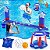 Rede de Vôlei Inflável de Piscina Grande de 116 e Cesta de Basquete com 2 Bolas de Praia Bandeira Americana Jogos de Piscina para Família e Adultos Suprimentos de Festa Flutuante do - Imagem 1
