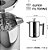 Cafeteira French Press Secura, Aço inoxidável de grau 304, Prensa de café isolada com 2 telas extras, 12oz (0,35 litro), prata (SFP-12DS) - Imagem 2