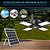 Luz de Pendente Solar para Ambientes Internos e Externos com Sensor de Movimento, Alimentado por Energia Solar, 144 LEDs 1200LM Luz de Trabalho Diurna com 5 Modos de Iluminação, Controle Remoto e - Imagem 3