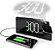 Relógio de Projeção Retangular Amazon Basics com Rádio FM, Carregamento USB para Telefone, Bateria de Backup, Preto - Imagem 2