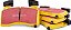 Pastilha de freio EBC Brakes DP42016R Yellowstuff para rua e pista - Imagem 1