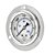 Manômetro de pressão de montagem em painel industrial com flange frontal e preenchido com glicerina PIC Gauge PRO-204L-254P, com caixa de aço inoxidável, internos de latão, lente de plástico, 2 - Imagem 1