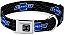 Coleira para cachorro com fivela de cinto de segurança Buckle-Down - Logotipo Chevy Bowtie REPETIR c/Texto - 1 Largura - Serve para pescoço de 15-26 - Grande - Imagem 1