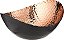 Tigela Elegance Eclipse, 7,25 x 6,5, Preto/Cobre - Imagem 1