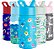 Garrafa de água para crianças Baby Shark Kids da Simple Modern com tampa de canudo | Copo térmico reutilizável de aço inoxidável para bebês, meninos | Coleção Summit | 14oz, Amigos do Baby Shark - Imagem 1