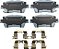 Beck/Arnley 085-6621 Pastilha de freio premium com hardware Montagem de Serviço Automotivo - Imagem 2