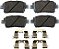 Beck/Arnley 085-6621 Pastilha de freio premium com hardware Montagem de Serviço Automotivo - Imagem 1