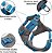 Kurgo Journey Air Dog Harness, Colete para Cães, Colete de Caminhada para Animais de Estimação, Colete Refletivo, Acolchoado, Inclui Alça de Controle, Clip Frontal Sem Puxar (Laranja - Imagem 2
