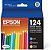 EPSON 124 Tinta Durabrite Ultra Combo de Cores de Capacidade Padrão (T124520-S) Funciona com Stylus NX-125, NX-127, NX-130, NX-230, NX-330, NX-420, NX-430, - Imagem 1