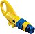 Klein Tools 55918 Cinto de Ferramentas, Cinto de Ferramentas para Eletricista para uso com Bolsas Modulares do Sistema Modular Click Lock da Klein Tools, Tamanho M, Amarelo/Azul - Imagem 4