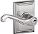 Maçaneta de alavanca Schlage F51A FLA 625 ADD Flair com Fechadura de Entrada com Chave, Cromado Brilhante - Imagem 1