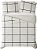 Edredom Listrado Preto e Branco de Kurt Everyday Truly Soft, Twin XL, Janela Checkerboard - Imagem 2