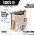 Bolsa de ferramentas Klein Tools 5125 Canvas e Leather de 5 bolsos com corrente, alça para fita métrica e conexão de cinto de túnel - Imagem 2