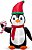 Decorações infláveis de Natal com luzes LED Glitzhome de 8 pés para decoração interna e externa, para quintal, gramado e casa, pinguim - Imagem 3