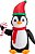 Decorações infláveis de Natal com luzes LED Glitzhome de 8 pés para decoração interna e externa, para quintal, gramado e casa, pinguim - Imagem 5