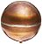 Manufatura Robert - Flutuador esférico de cobre da série R440-6 Bob, Espigão Feminino SAE 1/4-20, Diâmetro de 6, Flutuabilidade de 3,26 lbs. - Imagem 1
