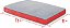 Cama para cachorro de espuma viscoelástica fragmentada com capa removível e lavável - Cama ortopédica fofa para animais de estimação - 17 x 11 polegadas - Vermelho - Imagem 3