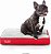 Cama para cachorro de espuma viscoelástica fragmentada com capa removível e lavável - Cama ortopédica fofa para animais de estimação - 17 x 11 polegadas - Vermelho - Imagem 1