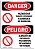 Placa de Perigo OSHA - Armazenamento de Resíduos Perigosos Proibido Fumar Bilíngue | Placa de Alumínio | Proteja seu Negócio, Canteiro de Obras, Área de Loja | Fabricado nos - Imagem 1