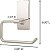 Porta papel higiênico Command Nickel acetinado com tiras Command resistentes à água, organizador de banheiro resistente à ferrugem. - Imagem 2