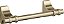 Amerock BH36051BBZ | Suporte para papel higiênico com poste duplo giratório em champanhe dourado | 8-13/16 pol. (224 mm) Suporte para papel higiênico | Davenport | Suporte para papel h - Imagem 1