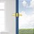 Maçaneta de porta de entrada Baldwin Torrey Pines, alavanca reversível com fechadura com chave com tecnologia SmartKey Re-key e proteção Microban, em latão acetinado - Imagem 5