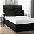 Hoje em Casa Classic Tailored, Microfibra, Saia de Cama com Babado de 14, King, Preto - Imagem 2