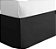 Hoje em Casa Classic Tailored, Microfibra, Saia de Cama com Babado de 14, King, Preto - Imagem 1