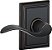 Maçaneta de porta Schlage F10 ACC 716 ADD Accent com guarnição de Addison, fechadura de passagem para hall e armário, bronze envelhecido - Imagem 1