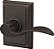 Maçaneta de porta Schlage F10 ACC 716 ADD Accent com guarnição de Addison, fechadura de passagem para hall e armário, bronze envelhecido - Imagem 4
