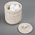 Suporte para Bolinhas de Algodão de Mármore Champagne para Casa Criativa, bege, 3-1/2  de diâmetro x 3-3/4 de altura (74732) - Imagem 5