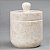 Suporte para Bolinhas de Algodão de Mármore Champagne para Casa Criativa, bege, 3-1/2  de diâmetro x 3-3/4 de altura (74732) - Imagem 2