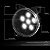 DNA MOTORING FL-HAY-013-BK Par de Luzes de neblina com refletor padrão de flores LED completo compatível com Kenworth T660 08-15, Lente preta transparente - Imagem 2