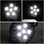DNA MOTORING FL-HAY-013-BK Par de Luzes de neblina com refletor padrão de flores LED completo compatível com Kenworth T660 08-15, Lente preta transparente - Imagem 3