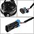 DNA MOTORING FL-HAY-013-BK Par de Luzes de neblina com refletor padrão de flores LED completo compatível com Kenworth T660 08-15, Lente preta transparente - Imagem 5