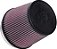 Filtro de admissão de ar universal K&N: Alto desempenho, premium, lavável, filtro de ar de reposição: Diâmetro da flange: 6 polegadas, Altura do filtro: 6,5 polegadas, Comprimento - Imagem 1