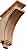 Suporte de madeira Richelieu Hardware 0010715 Missão e Shaker, 10 pol (254 mm), Bordo - Imagem 1