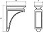 Suporte de madeira Richelieu Hardware 0010715 Missão e Shaker, 10 pol (254 mm), Bordo - Imagem 3