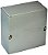 Caixa de junção de chapa de aço NEMA 1 JB-3954 da BUD Industries, 6 L x 6 W x 3 H, Cinza - Imagem 1