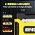 Inflador de pneus digital portátil 12V DC amarelo DNA MOTORING TOOLS-00211 com medidor de pressão para carros, bicicletas, motocicletas e bolas - Imagem 4