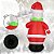 Boneco de neve inflável de 7 pés - Decoração de jardim inchável de Natal - Decorações de Natal ao ar livre - Luzes LED embutidas - Estacas para jardim, gramado e jardim - Imagem 3