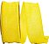 Fita com fio de borda encabado de linho para uso diário, 2-1/2 polegadas x 50 jardas, amarelo. - Imagem 1