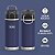Série ÍCONE DA THERMOS Garrafa de água infantil de aço inoxidável com bico, 18 onças, azul-marinho. - Imagem 2